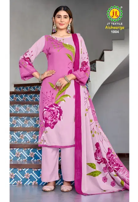 Aishwariya Vol 1 By Jt Rayon Printed Dress Material Exporters In India
